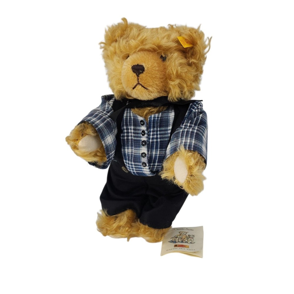 Steiff  11" Original Classic Jointed Growler Mohair Teddy Bear 005206 w/ outfit‎